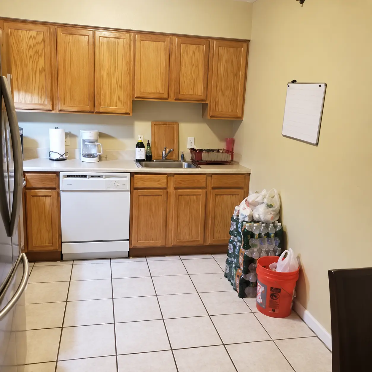 Kitchen before cleaning and care